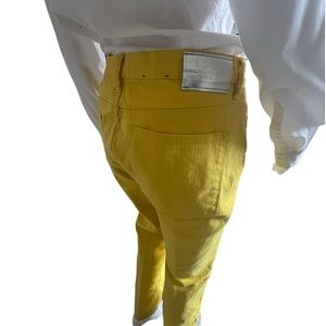 Ralph Lauren “Lauren Jean Co” yellow denim jeans in size 14 excellent condition